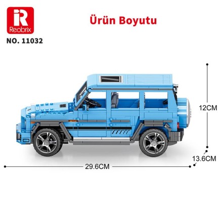 Reobrix Technic 11032 Mercedes Benz AMG G65 SUV Araba Yaratıcı Yapı Blok Seti Building Blocks (G Class 