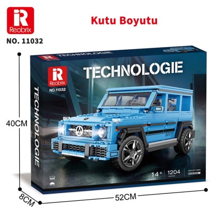 Reobrix Technic 11032 Mercedes Benz AMG G65 SUV Araba Yaratıcı Yapı Blok Seti Building Blocks (G Class 