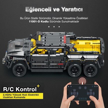Reobrix Technic 11001 Mercedes Benz G700 Brabus 6x6 Yaratıcı Yapı Blok Seti Building Block 2162Parça - Thumbnail