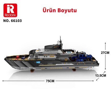 Reobrix Luxury Yacht 66103 Brick Yapım Seti - Thumbnail