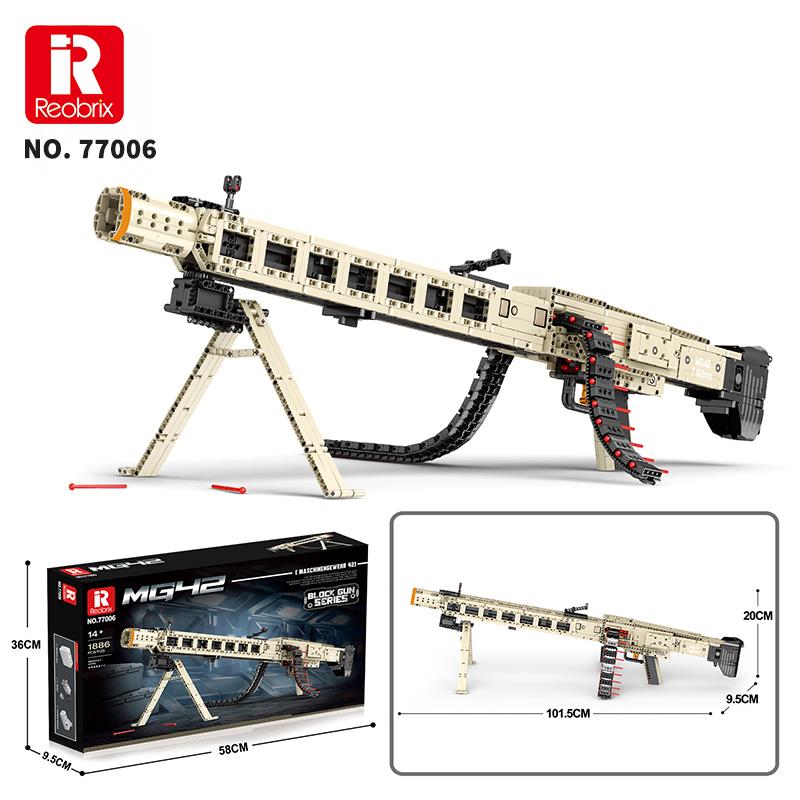 Reobrix Machine Gun 77006 Brick Yapım Seti