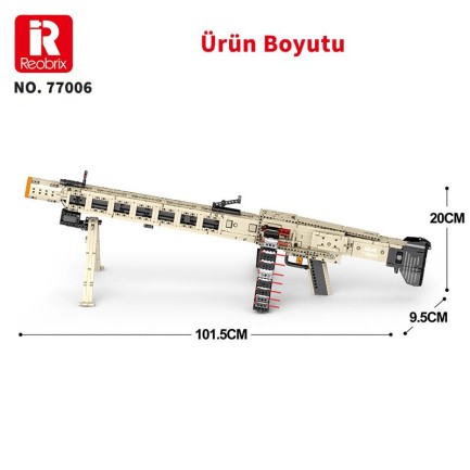 Reobrix Machine Gun 77006 Brick Yapım Seti - Thumbnail