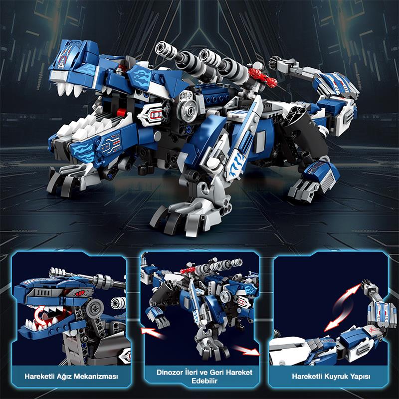 Reobrix Mecha Dino T-REX 33002 Brick Yapım Seti