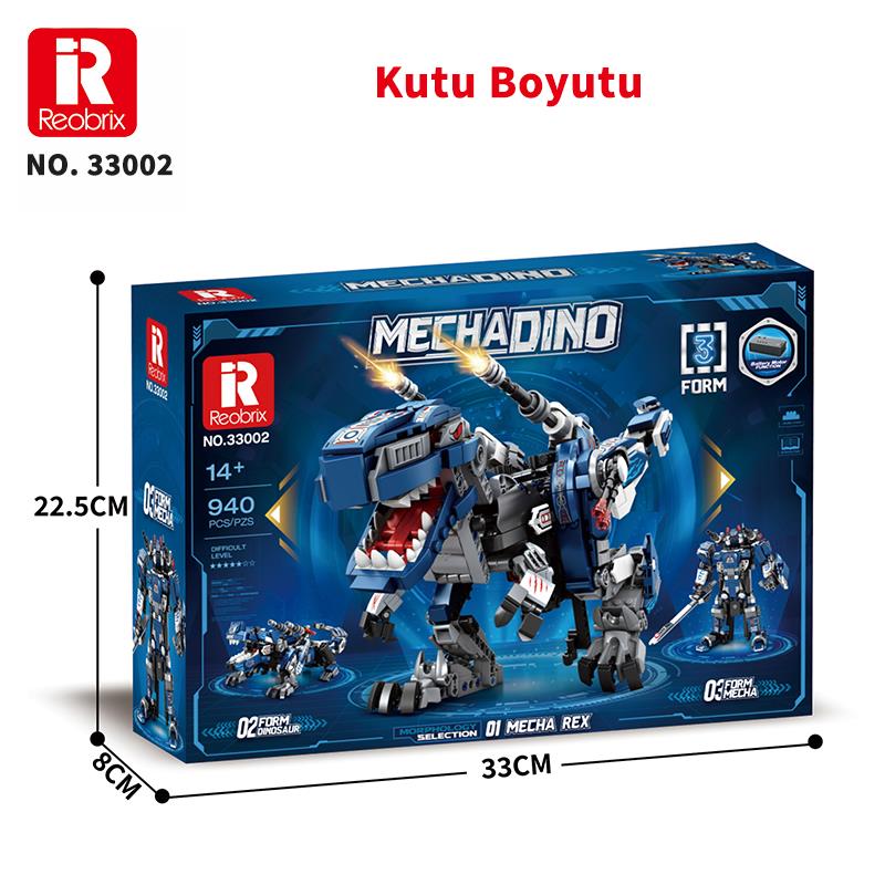 Reobrix Mecha Dino T-REX 33002 Brick Yapım Seti
