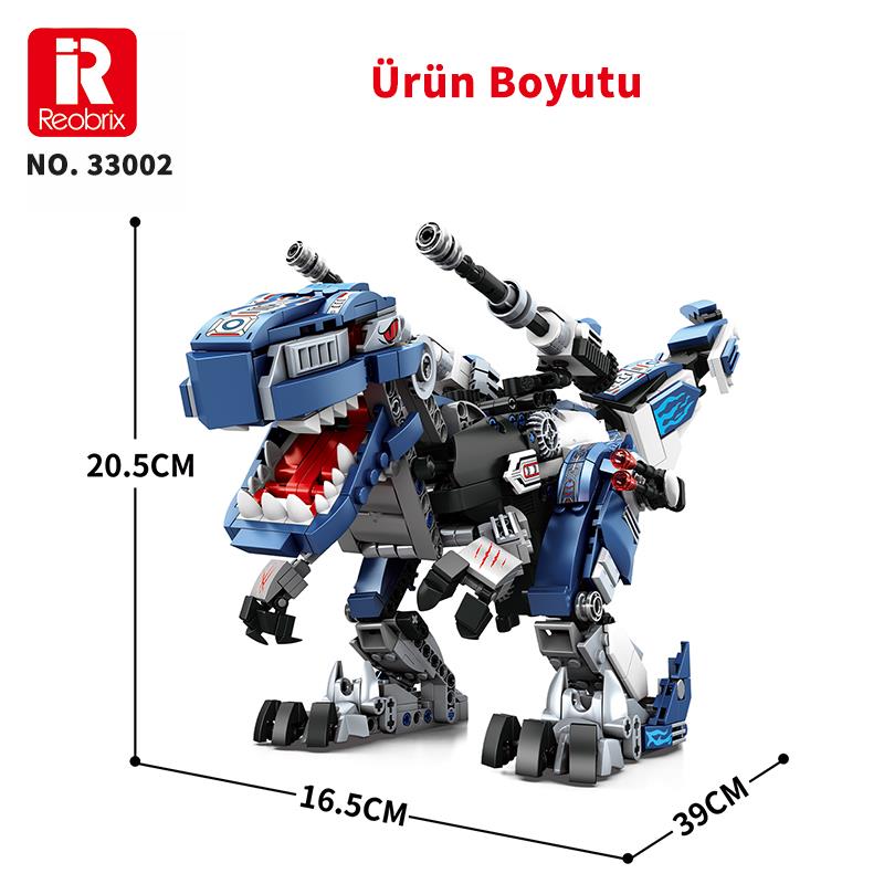 Reobrix Mecha Dino T-REX 33002 Brick Yapım Seti
