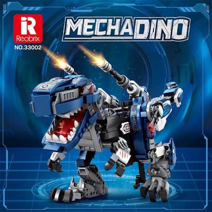 Reobrix Mecha Dino T-REX 33002 Brick Yapım Seti - Thumbnail