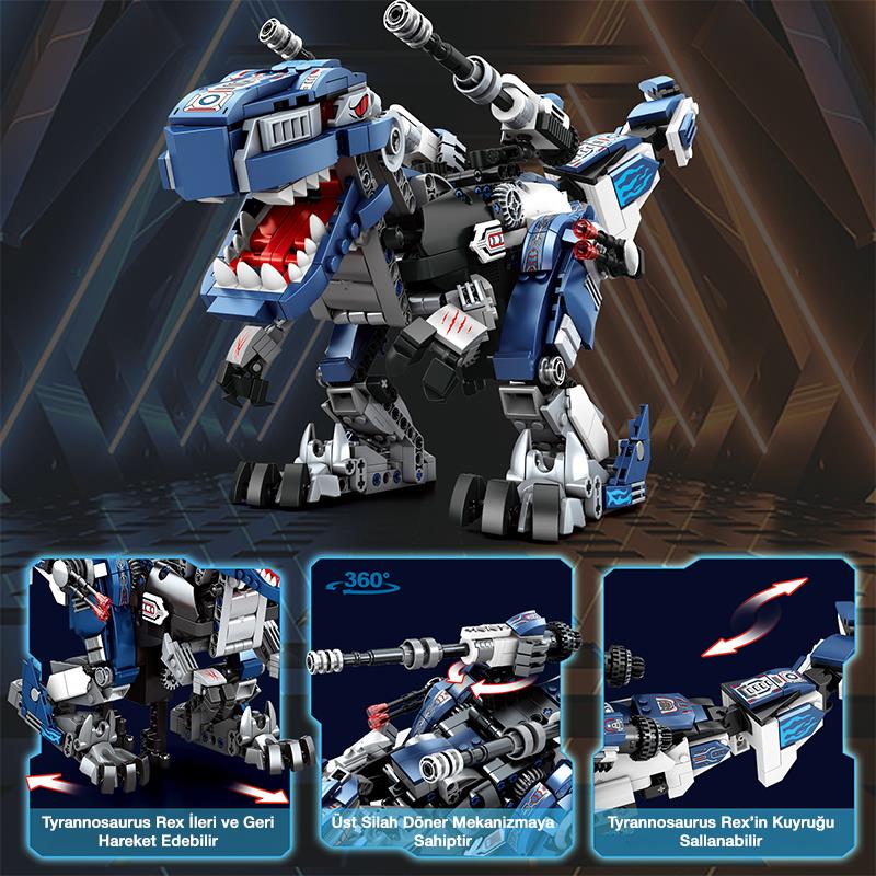 Reobrix Mecha Dino T-REX 33002 Brick Yapım Seti