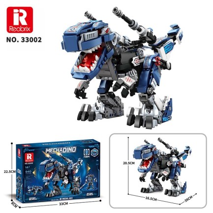 Reobrix Mecha Dino T-REX 33002 Brick Yapım Seti - Thumbnail