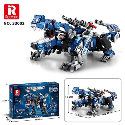 Reobrix Mecha Dino T-REX 33002 Brick Yapım Seti - Thumbnail