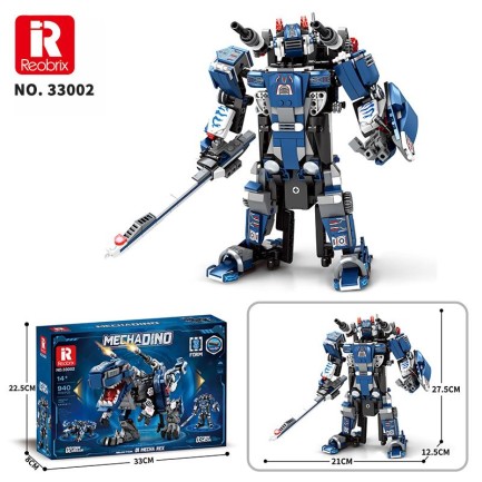 Reobrix Mecha Dino T-REX 33002 Brick Yapım Seti - Thumbnail
