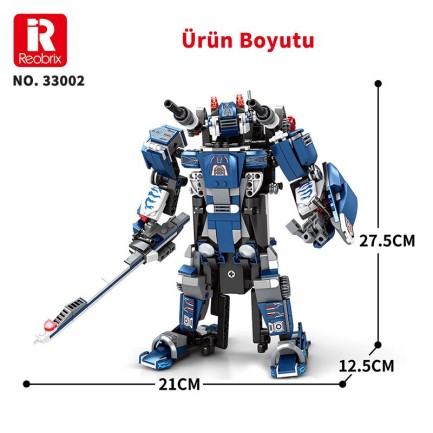 Reobrix Mecha Dino T-REX 33002 Brick Yapım Seti - Thumbnail