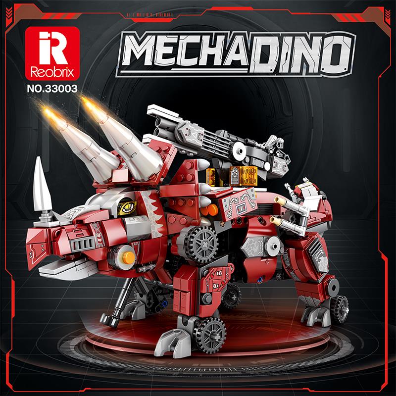 Reobrix Mecha Dino Triceratops 33003 Brick Yapım Seti