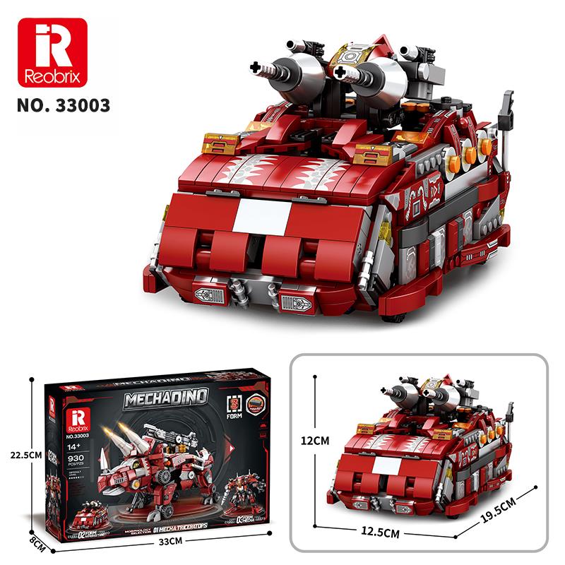 Reobrix Mecha Dino Triceratops 33003 Brick Yapım Seti