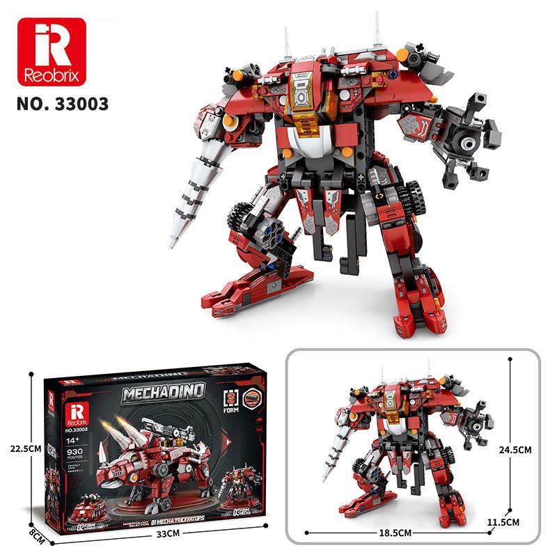 Reobrix Mecha Dino Triceratops 33003 Brick Yapım Seti