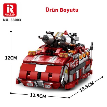Reobrix Mecha Dino Triceratops 33003 Brick Yapım Seti - Thumbnail