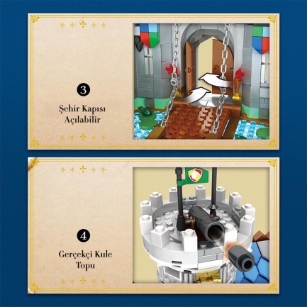 Reobrix 66006 Altın Aslan Kalesi Yaratıcı Yapı Blok Seti Building Blocks (Golden Lion Castle)-2722 Parça - Thumbnail