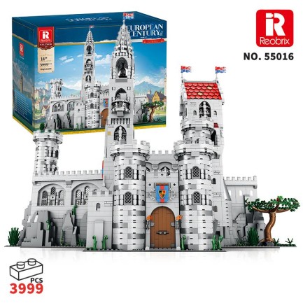 Reobrix - Reobrix 55016 Kral Kalesi Yaratıcı Yapı Blok Seti Building Blocks (King's Castle)- 3999 Parça