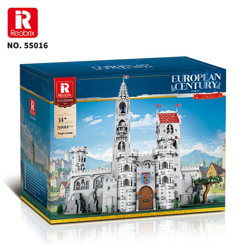 Reobrix 55016 Kral Kalesi Yaratıcı Yapı Blok Seti Building Blocks (King's Castle)- 3999 Parça