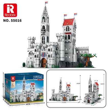 Reobrix 55016 Kral Kalesi Yaratıcı Yapı Blok Seti Building Blocks (King's Castle)- 3999 Parça - Thumbnail