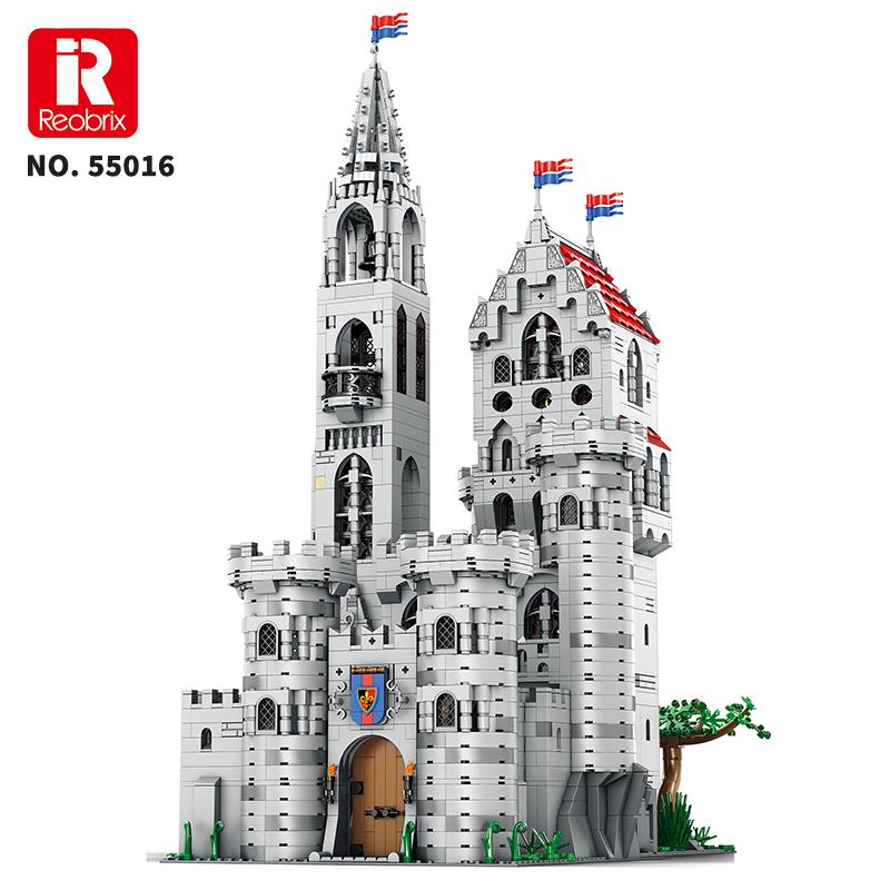Reobrix 55016 Kral Kalesi Yaratıcı Yapı Blok Seti Building Blocks (King's Castle)- 3999 Parça