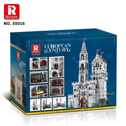 Reobrix 55016 Kral Kalesi Yaratıcı Yapı Blok Seti Building Blocks (King's Castle)- 3999 Parça - Thumbnail