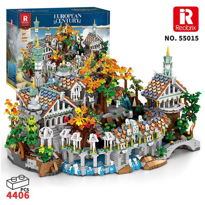 Reobrix 55015 Yüzüklerin Efendisi Ayrıkvadi (Duskvale Sanctum The Lord of the Rings) Yaratıcı Yapı Blok Seti Building Blocks - 4406 Parça