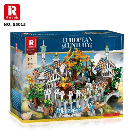 Reobrix 55015 Yüzüklerin Efendisi Ayrıkvadi (Duskvale Sanctum The Lord of the Rings) Yaratıcı Yapı Blok Seti Building Blocks - 4406 Parça - Thumbnail