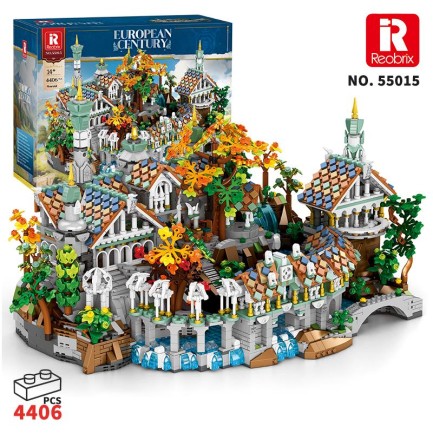Reobrix - Reobrix 55015 Yüzüklerin Efendisi Ayrıkvadi (Duskvale Sanctum The Lord of the Rings) Yaratıcı Yapı Blok Seti Building Blocks - 4406 Parça
