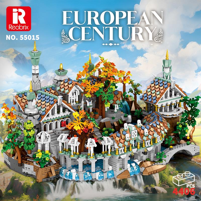 Reobrix 55015 Yüzüklerin Efendisi Ayrıkvadi (Duskvale Sanctum The Lord of the Rings) Yaratıcı Yapı Blok Seti Building Blocks - 4406 Parça