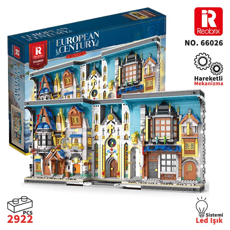 Reobrix Middle Ages Bazaar Book 66026 Brick Yapım Seti