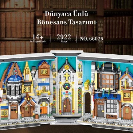 Reobrix Middle Ages Bazaar Book 66026 Brick Yapım Seti - Thumbnail