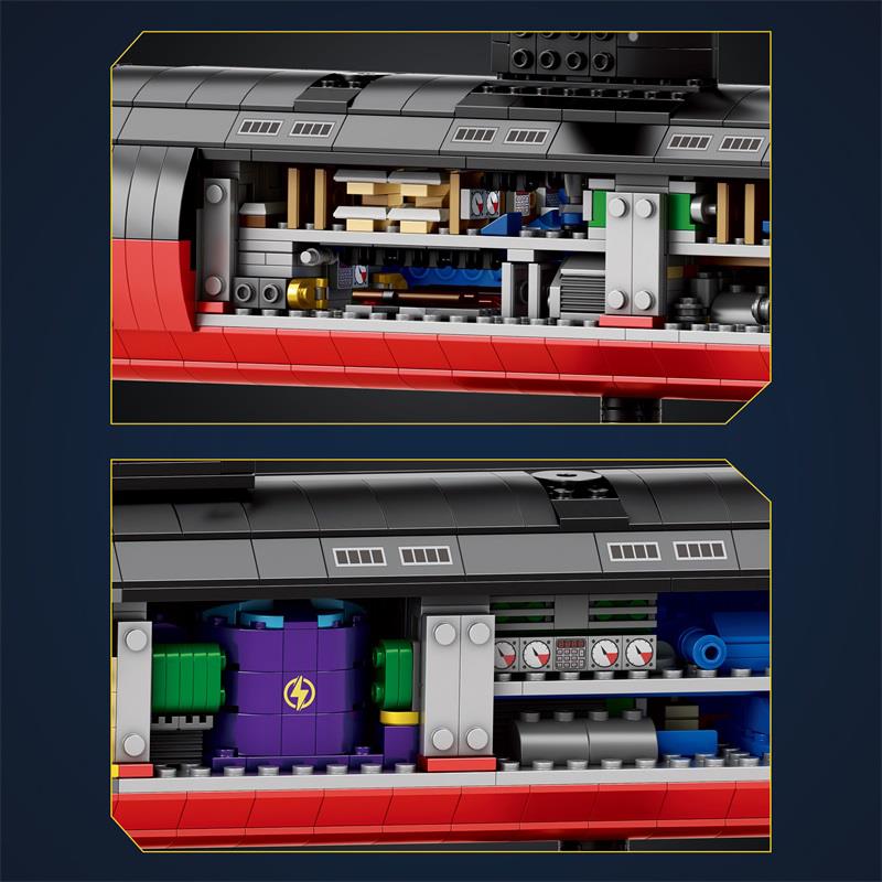 Reobrix 33049 1/125 Nükleer Denizaltı Los Angeles Class Yaratıcı Yapı Blok Seti Building Blocks - 2750 Parça