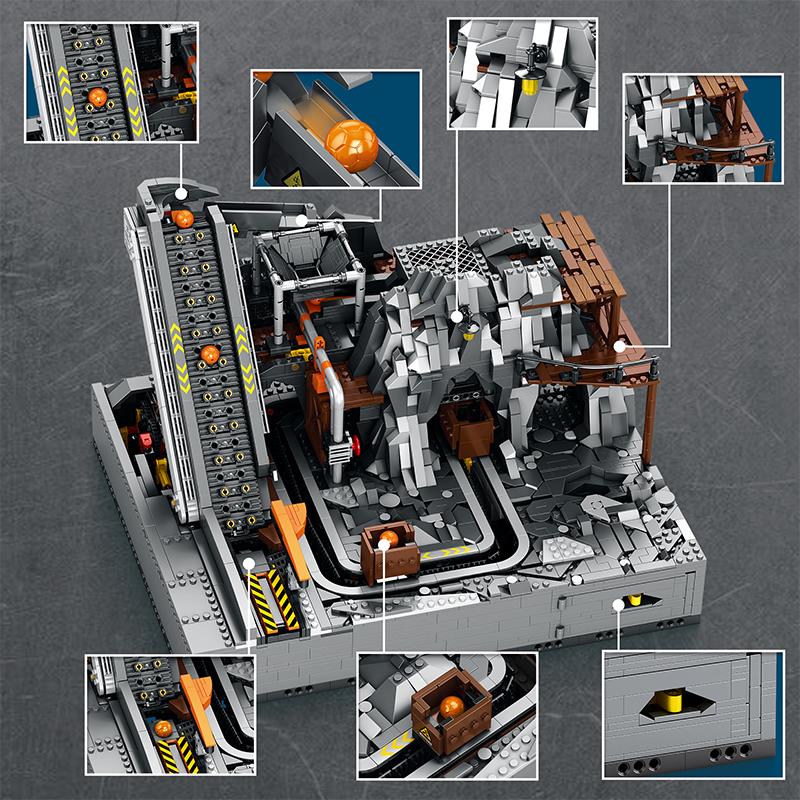Reobrix Technic 22023 Maden Makinesi Kumanda&Motorlu Yaratıcı Yapı Blok Seti Building Blocks (Mining Machinery)-3338Parça