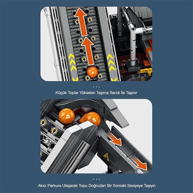 Reobrix Technic 22023 Maden Makinesi Kumanda&Motorlu Yaratıcı Yapı Blok Seti Building Blocks (Mining Machinery)-3338Parça