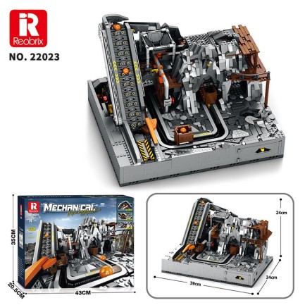 Reobrix Technic 22023 Maden Makinesi Kumanda&Motorlu Yaratıcı Yapı Blok Seti Building Blocks (Mining Machinery)-3338Parça - Thumbnail