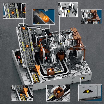 Reobrix Technic 22023 Maden Makinesi Kumanda&Motorlu Yaratıcı Yapı Blok Seti Building Blocks (Mining Machinery)-3338Parça - Thumbnail