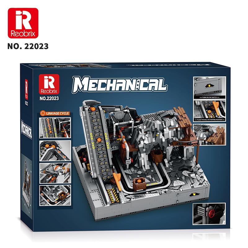 Reobrix Technic 22023 Maden Makinesi Kumanda&Motorlu Yaratıcı Yapı Blok Seti Building Blocks (Mining Machinery)-3338Parça