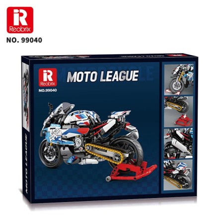 Reobrix Technic 99040 Moto League BMW S1000 RR Motosiklet Yaratıcı Yapı Blok Seti Building Blocks - 949 Parça - Thumbnail