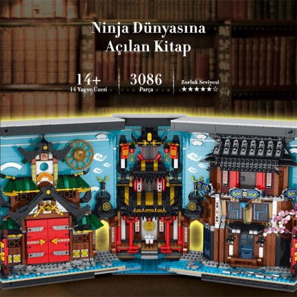 Reobrix Ninja Book 66029 Brick Yapım Seti - Thumbnail