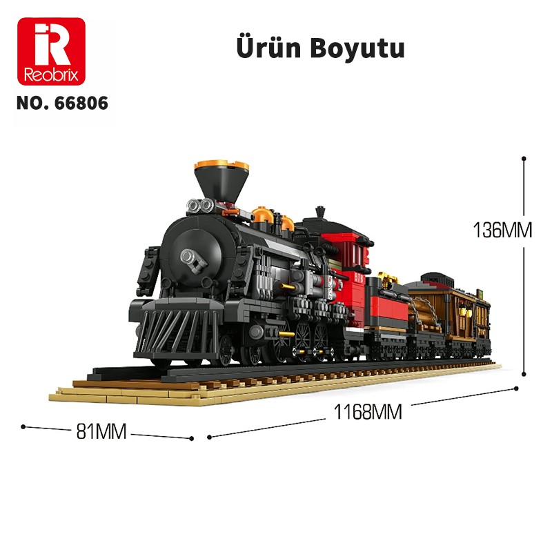 Reobrix Norfolk and Western No. 578 66806 Brick Yapım Seti