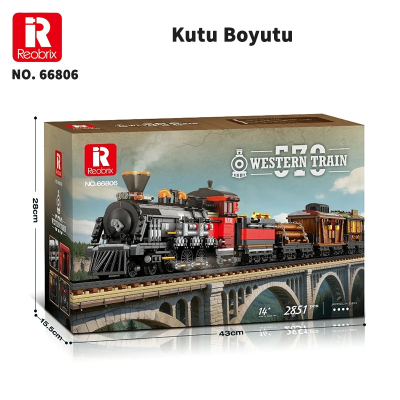 Reobrix Norfolk and Western No. 578 66806 Brick Yapım Seti