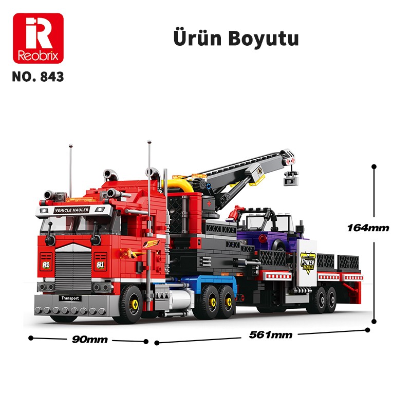 Reobrix Optimus Prime Color Scheme 843 Brick Yapım Seti