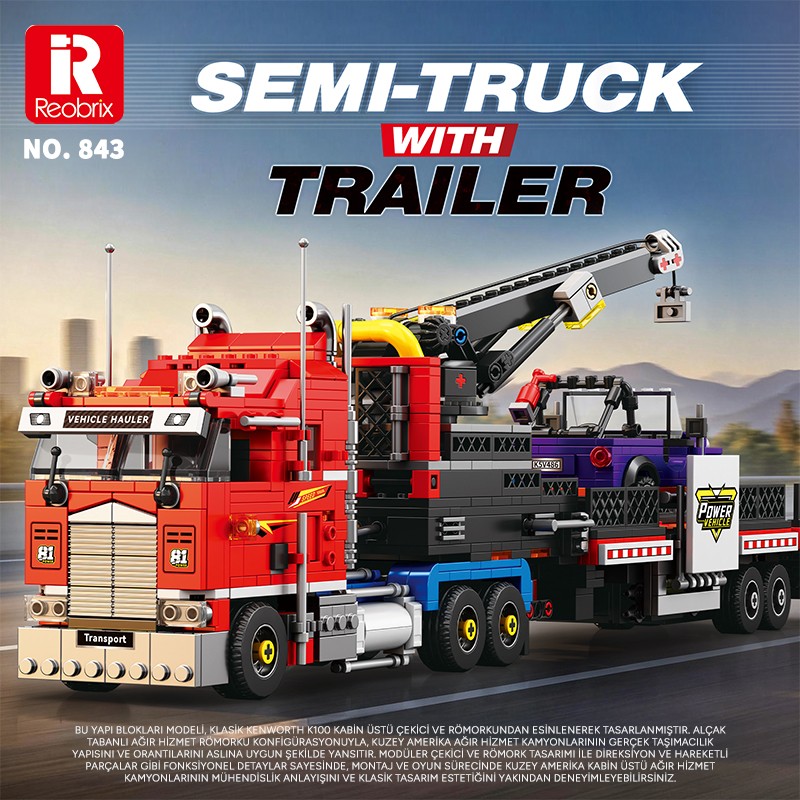 Reobrix Optimus Prime Color Scheme 843 Brick Yapım Seti