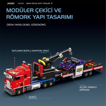 Reobrix Optimus Prime Color Scheme 843 Brick Yapım Seti - Thumbnail
