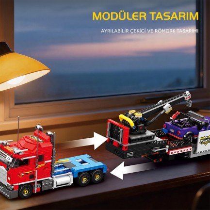 Reobrix Optimus Prime Color Scheme 843 Brick Yapım Seti - Thumbnail