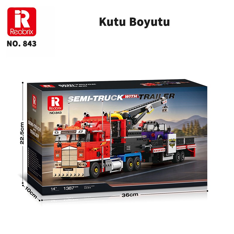 Reobrix Optimus Prime Color Scheme 843 Brick Yapım Seti