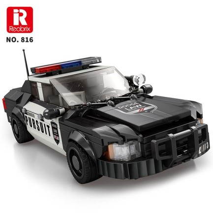 Reobrix Police Car 816 Brick Yapım Seti - Thumbnail