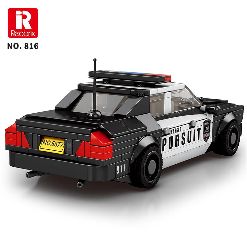 Reobrix Creator 816 Polis Arabası Crown Victoria Yaratıcı Yapı Blok Seti Building Blocks - 404 Parça
