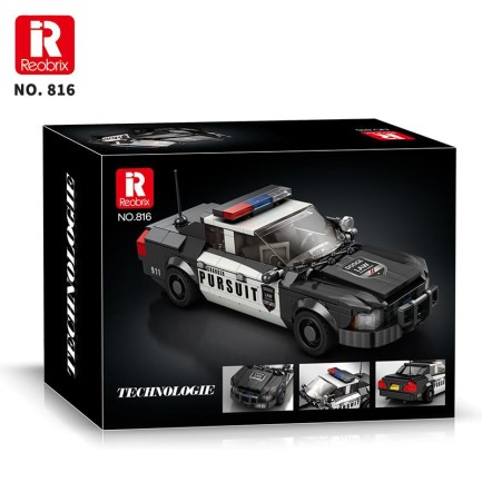 Reobrix Creator 816 Polis Arabası Crown Victoria Yaratıcı Yapı Blok Seti Building Blocks - 404 Parça - Thumbnail