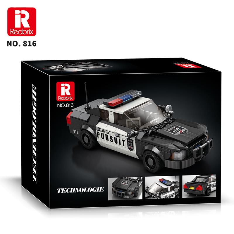 Reobrix Creator 816 Polis Arabası Crown Victoria Yaratıcı Yapı Blok Seti Building Blocks - 404 Parça